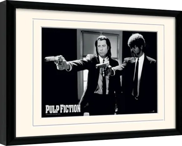 Κορνιζαρισμένη αφίσα Pulp Fiction - Guns