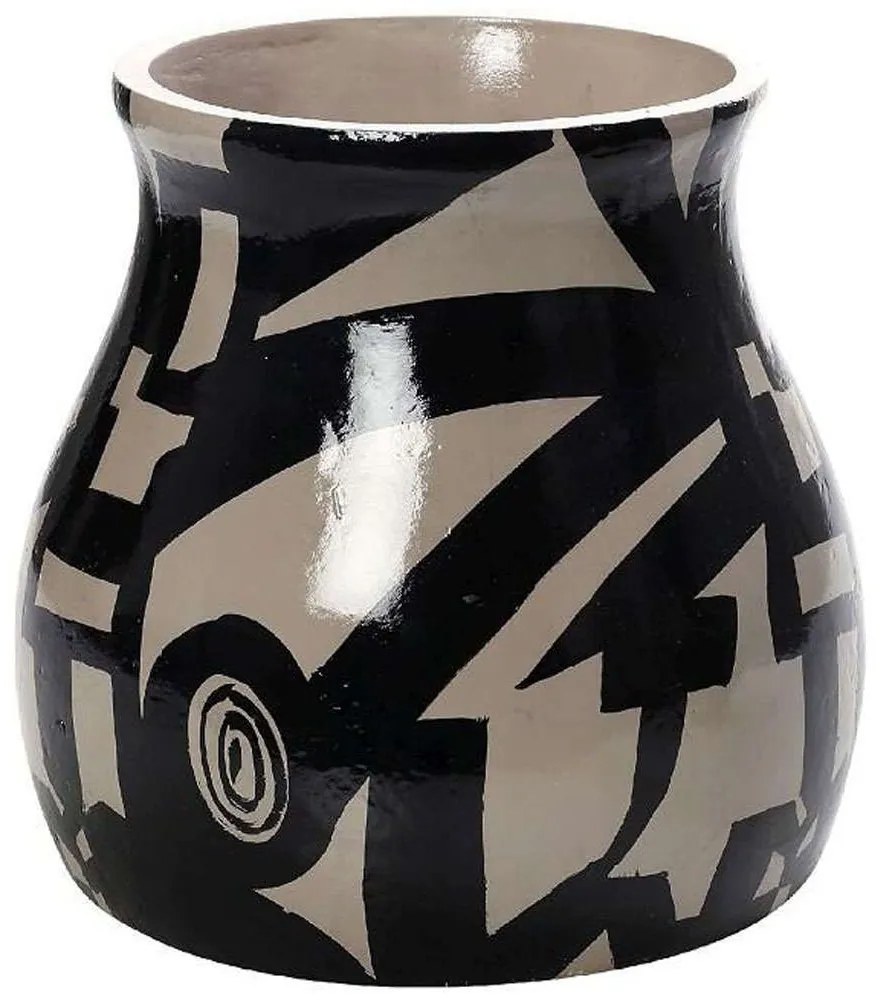 Διακοσμητικό Βάζο LIF119 26x26x25,4cm Black-White Espiel Paper