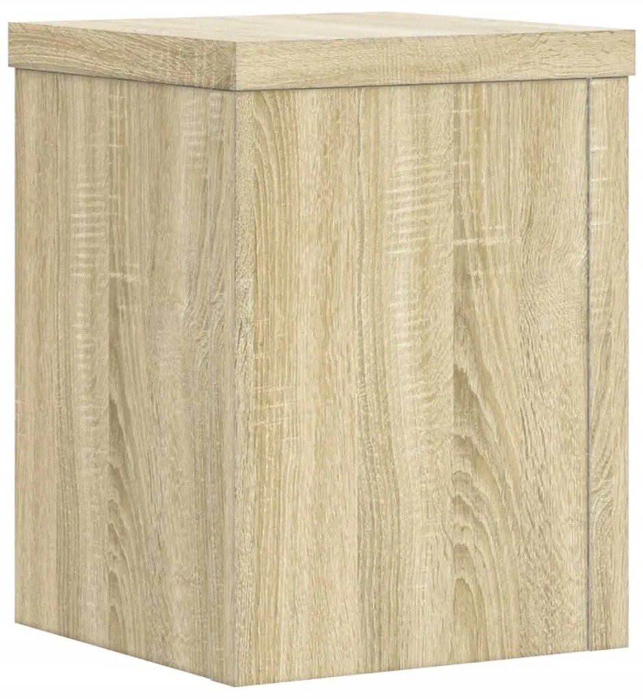vidaXL Βάσεις Φυτών 2 Τεμ. Sonoma Δρυς 15x15x20 εκ. Επεξεργασμένο Ξύλο