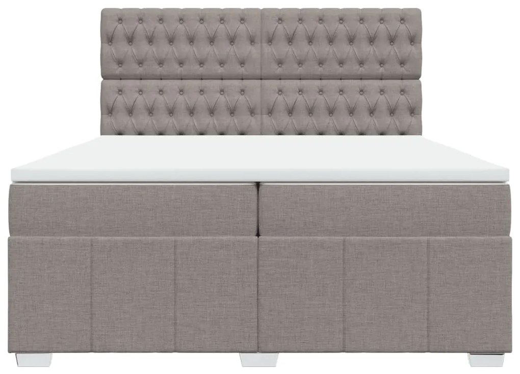 ΚΡΕΒΑΤΙ BOXSPRING ΜΕ ΣΤΡΩΜΑ TAUPE 200X200 ΕΚ. ΥΦΑΣΜΑΤΙΝΟ 3294086