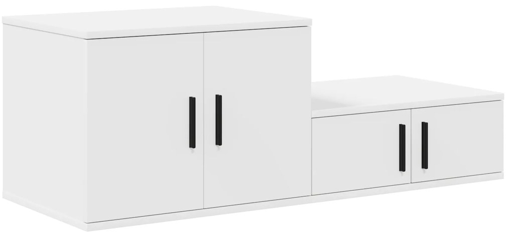 vidaXL Ντουλάπι Αποθήκευσης Λευκό 127x41x40 εκ Κατασκευασμένο από Ξύλο