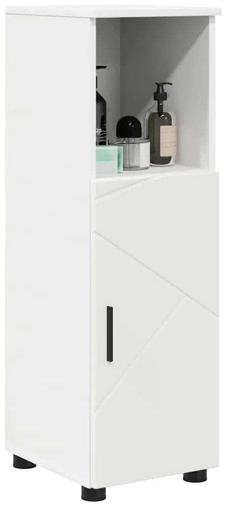vidaXL Ντουλάπι Μπάνιου Λευκό 30 x 35 x 95 εκ Επεξεργασμένο ξύλο