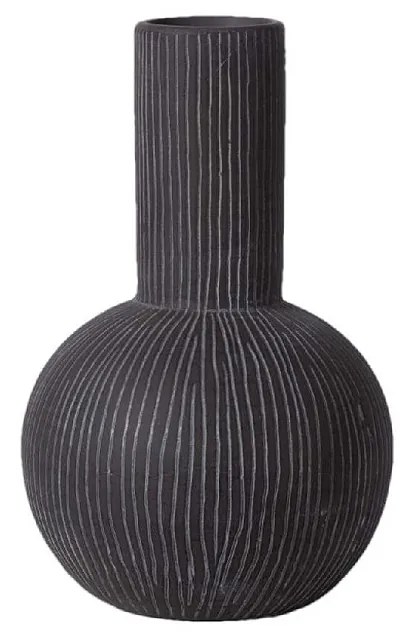 Βάζο Κεραμικό Μαύρο ESPIEL 13,8x13,8x20,4εκ. TOF203