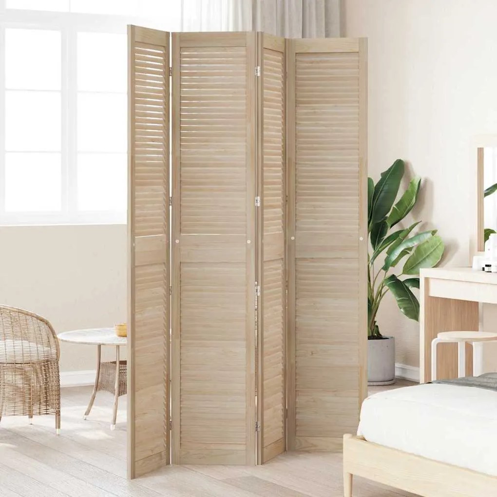vidaXL Πόρτες Ντουλάπας Other με πόρτα 4 pcs Καφέ 201 x 39.5 x 2.1 εκ