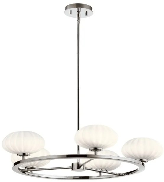 Πολυέλαιος Κρεμαστό Φωτιστικό 5xG9 IP44 Pim Quintiesse Elstead Lighting-QN-PIM5-PC-Χρώμιο QN-PIM5-PC
