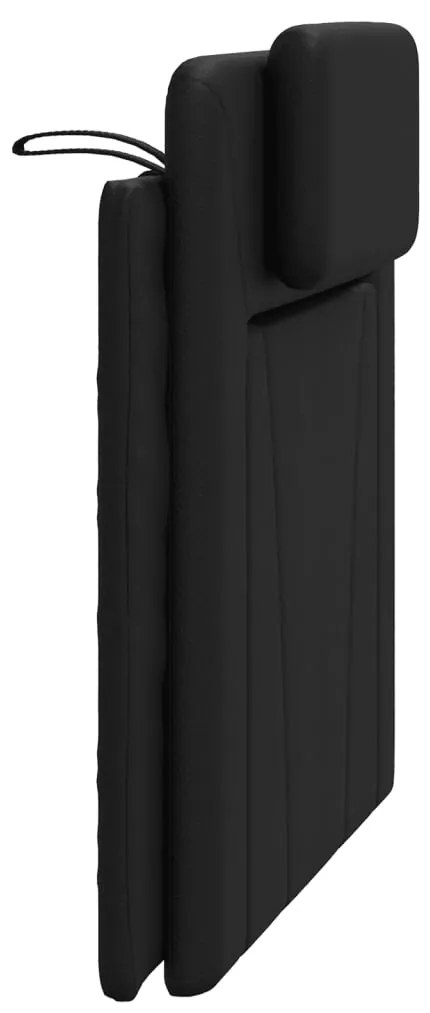 vidaXL Μαξιλάρι για Κεφαλάρι Viana Μαύρο 100 εκ. από Συνθετικό Δέρμα