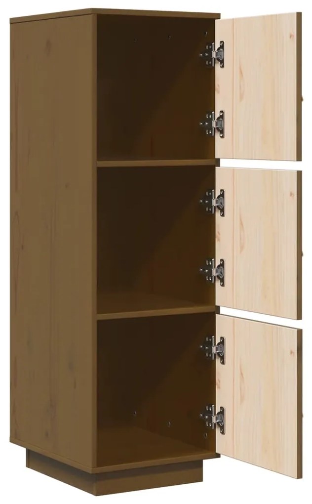 vidaXL Ντουλάπι Ψηλό Καφέ Μέλι 34x40x108,5 εκ. από Μασίφ Ξύλο Πεύκου