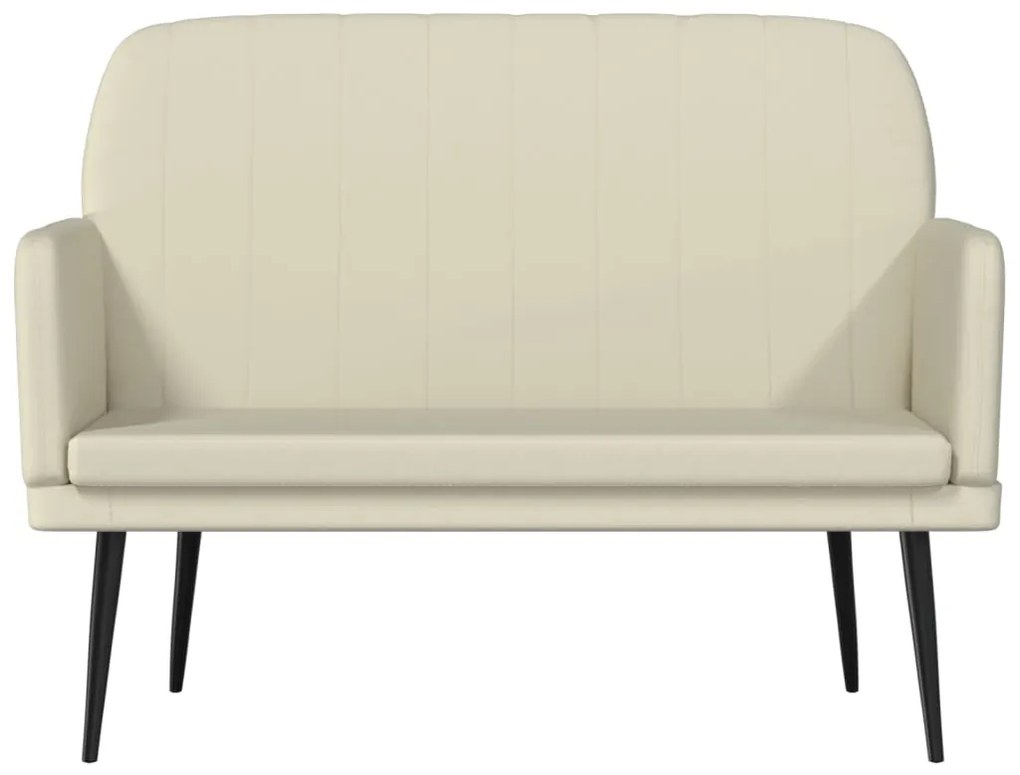 vidaXL Πάγκος Κρεμ 107x80x81 εκ. από Συνθετικό Δέρμα