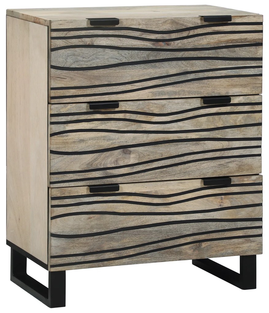vidaXL Σετ Επίπλων Μπάνιου με συρτάρι 3 pcs Λευκό 180 x 33 x 75 εκ.