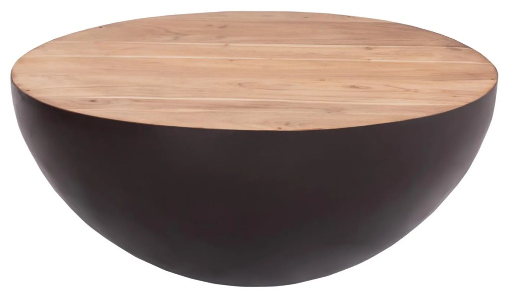 Τραπεζάκι σαλονιού BOWL C8717.22 Στρόγγυλο Rusty με Ξύλο Ακακίας Φ89,5X39Yεκ. 89.5x89.5x39 εκ.