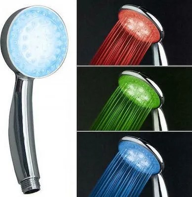 Τηλέφωνο Ντους με LED Φως που Αλλάζει Χρώμα Ανάλογα με τη Θερμοκρασία - RGB LED Shower