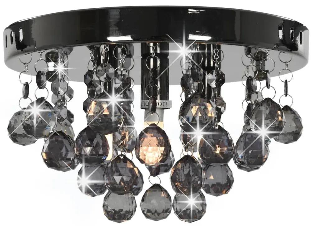 Φωτιστικό Οροφής Στρογγυλό Μαύρο G9 με Χάντρες - Μαύρο