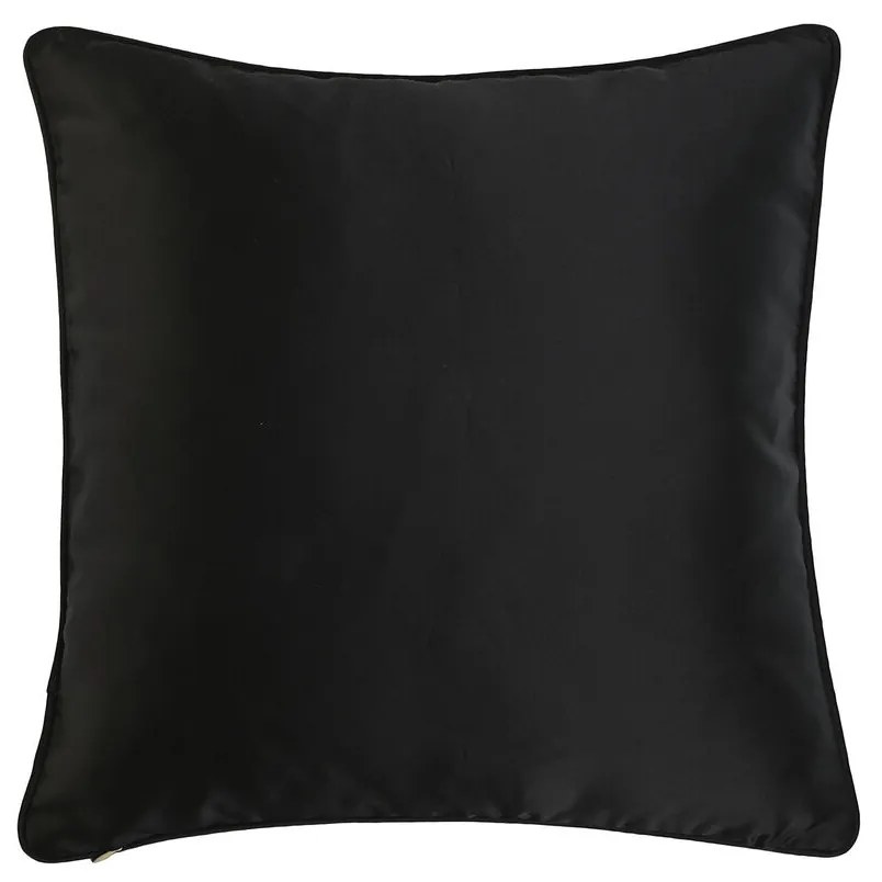 Μαξιλάρι Home ESPRIT Μαύρο Χρυσό 45 x 15 x 45 cm