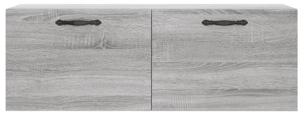 vidaXL Ντουλάπι Τοίχου Γκρι Sonoma 100x36,5x35 εκ. Επεξεργασμένο Ξύλο
