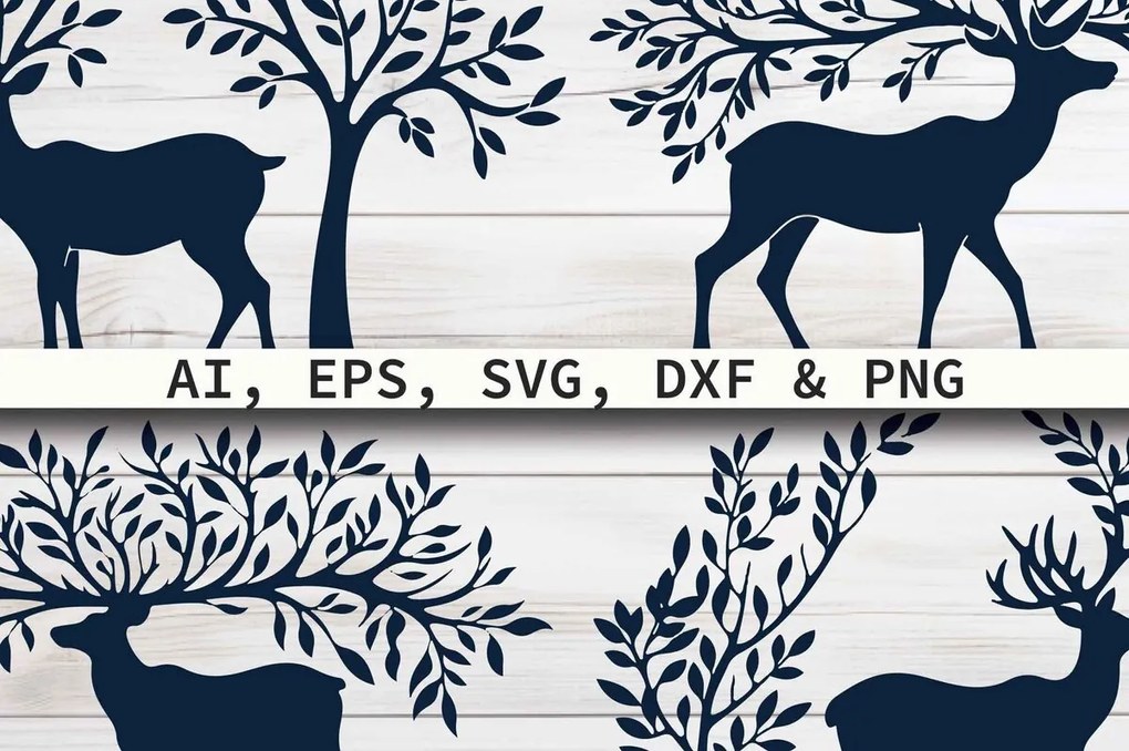 Σετ των 3 Intra απο ξύλο plywood 3mm-4mm πάχος - Πακέτο Cricut Christmas Reindeer  Δίασταση 4x4 cm INTRAFABR-80847481