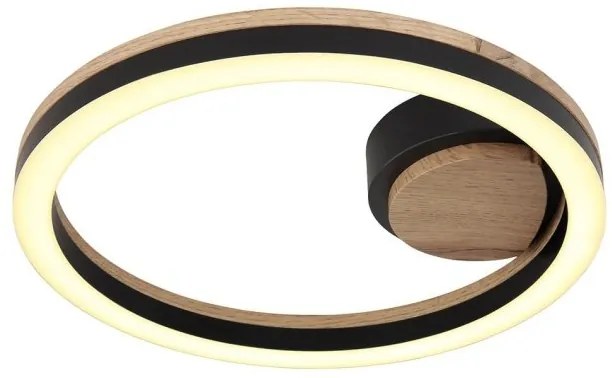 Πλαφονιέρα Φωτιστικό Οροφής LED 12W Μαύρο Φ30cm Beatrix 67298D Globo Lighting-67298D-Μαύρο 67298D