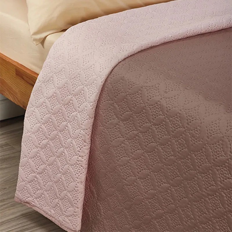 Κουβερλί Μονό (160x240) 2 Όψεων Whitegg L068-7 Brown