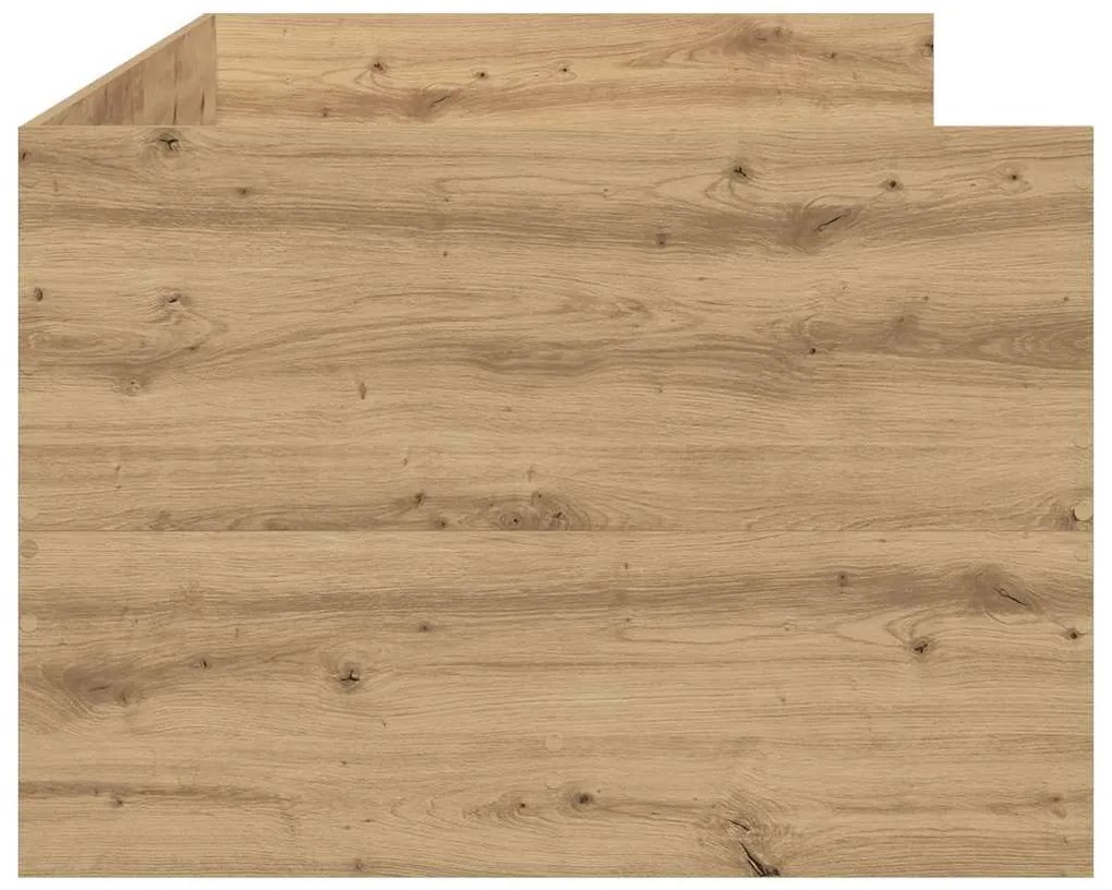 vidaXL Πλαίσιο κρεβατιού ημέρας με συρτάρια artisan δρυς 90 x 190 cm