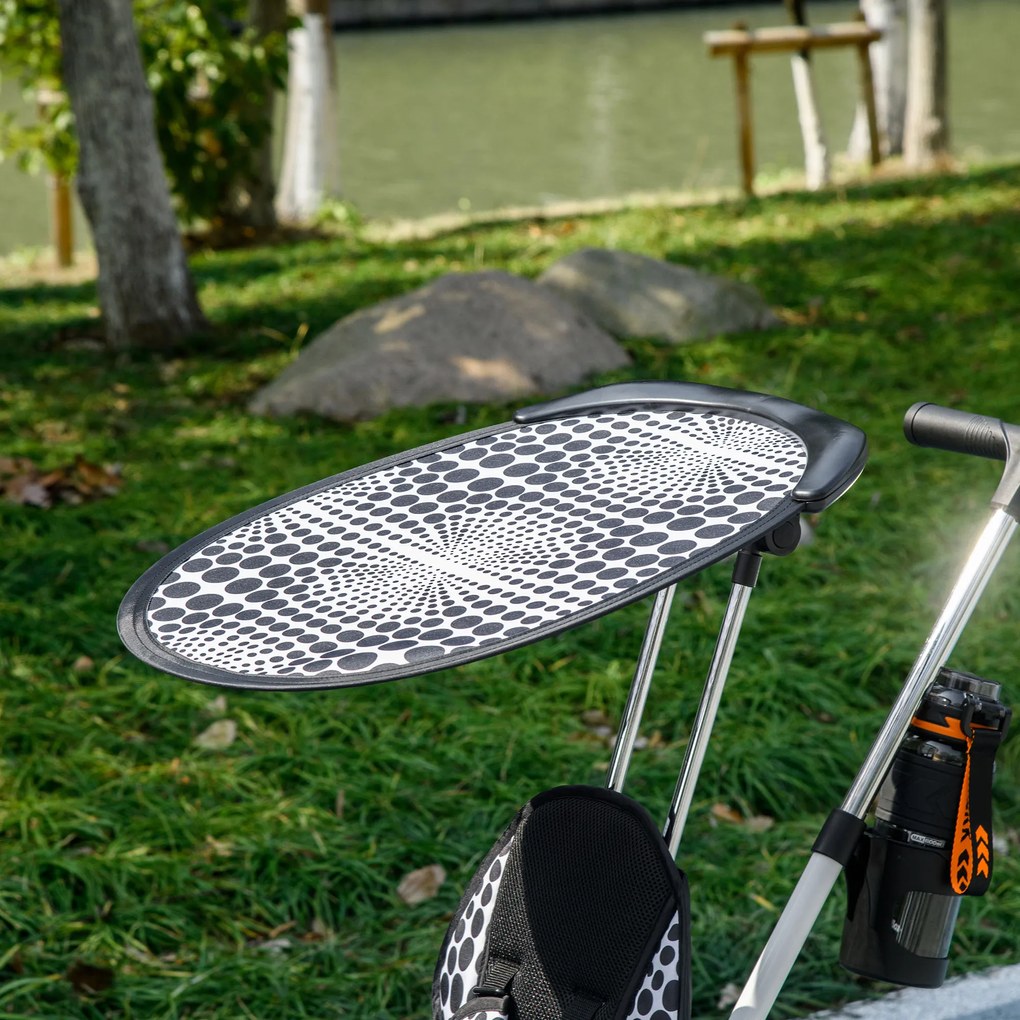 Τρίκυκλο ποδήλατο HOMCOM 6-σε-1 με λαβή ώθησης, τέντα, ζώνη, καλάθι αποθήκευσης, για 1-5 ετών, λευκό