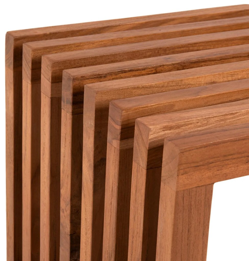 Παγκάκι NYA C9829 απο Μασίφ Ξύλο TEAK σε Φυσικό 139,5x34,5x48,5Υεκ. 139.5x34.5x48.5 εκ.