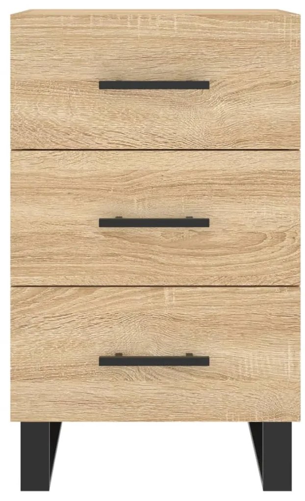 vidaXL Κομοδίνο Sonoma Δρυς 40 x 40 x 66 εκ. από Επεξεργασμένο Ξύλο