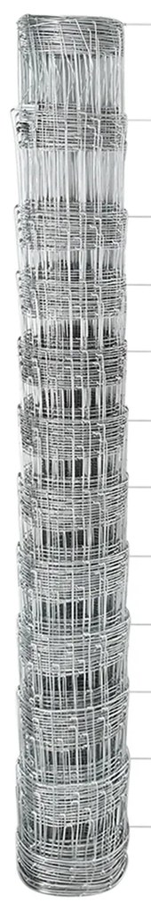 vidaXL Περίφραξη Πεδίου 1,2x25 μ Γαλβανισμένος Χάλυβας