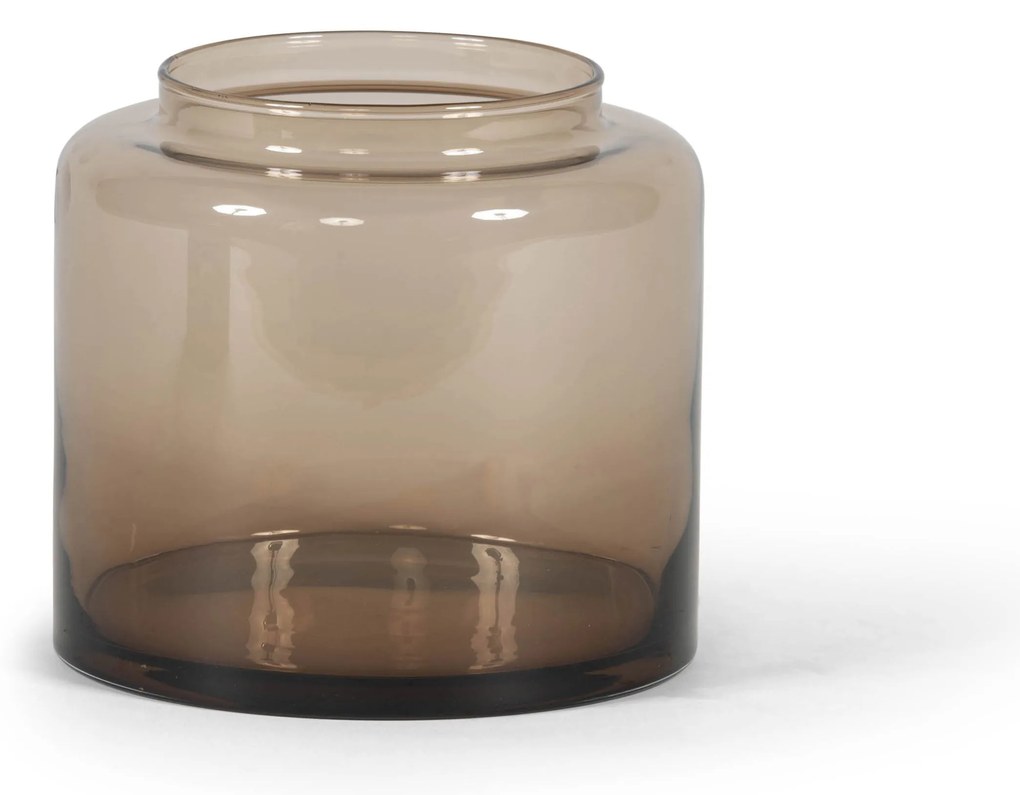 Vase Eladro Vase - glass Ø19 mocha DCG193M-K7