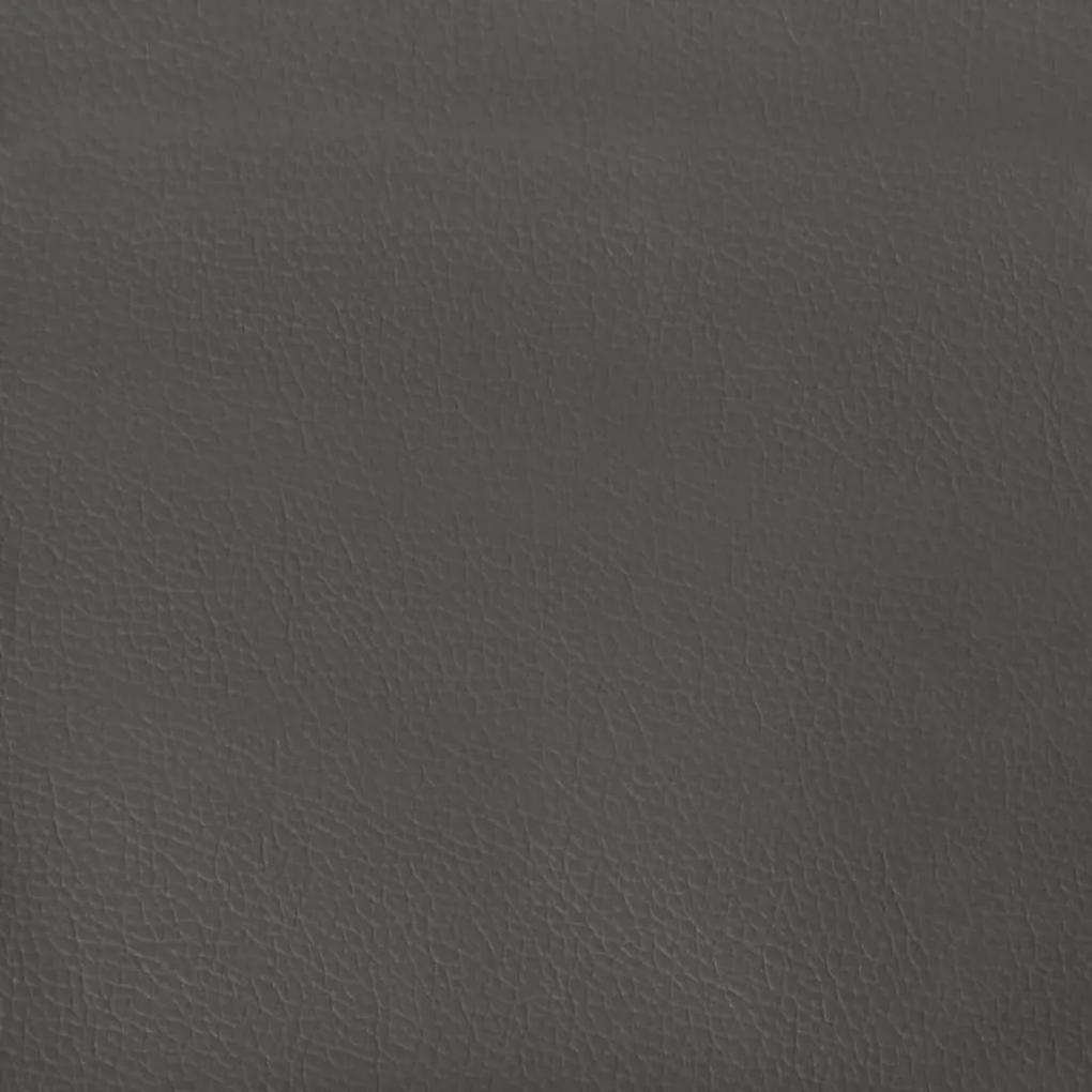 Πλαίσιο Κρεβατιού Boxspring Γκρι 160x200 εκ. Συνθετικό Δέρμα - Γκρι