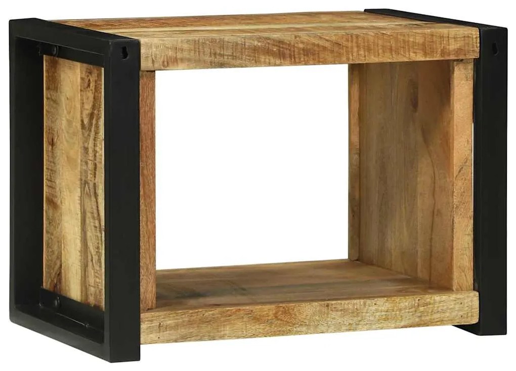 vidaXL Τοίχος Κύβος Καφέ 55 x 35 x 40 εκ Στερεό ξύλο μάνγκο