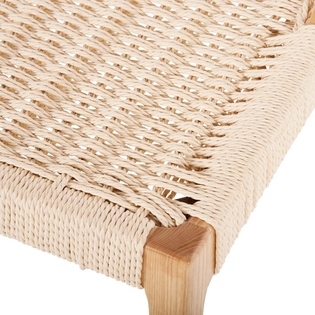 Καρέκλα C9876 Ξύλο Φράξινος και Paper Rope 47x52x86,5Υεκ. 47x52x86.5 εκ.