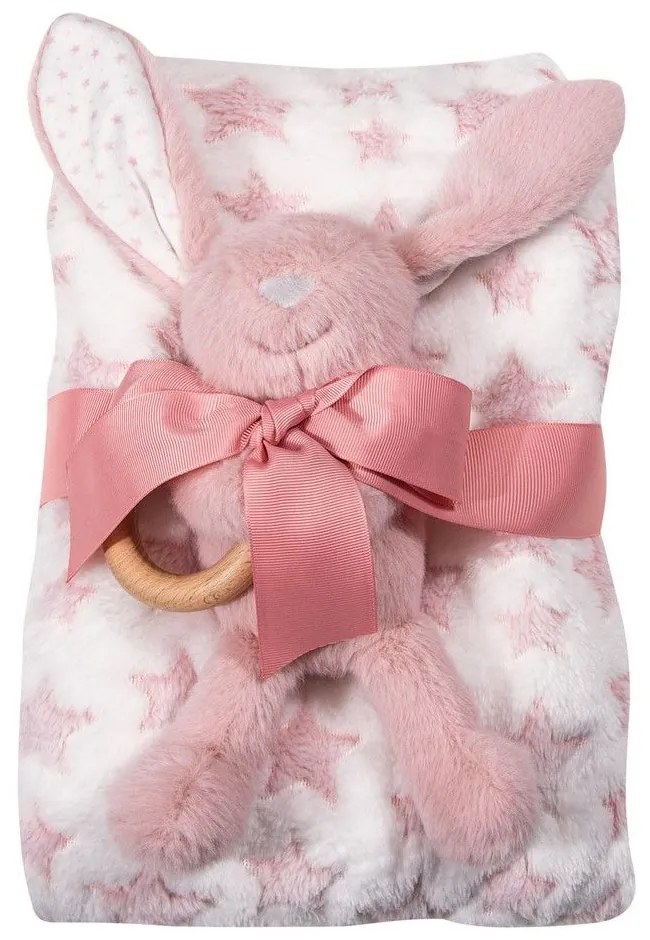 Κουβέρτα Βρεφική 8845 Fleece White-Pink Greenwich Polo Club Cuddle 75x100cm Πολυέστερ