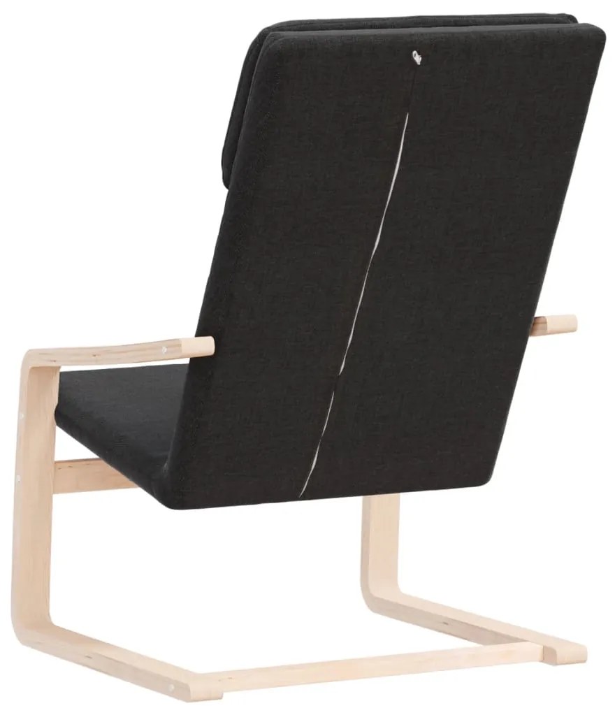 vidaXL Πολυθρόνα Relax Μαύρη Υφασμάτινη