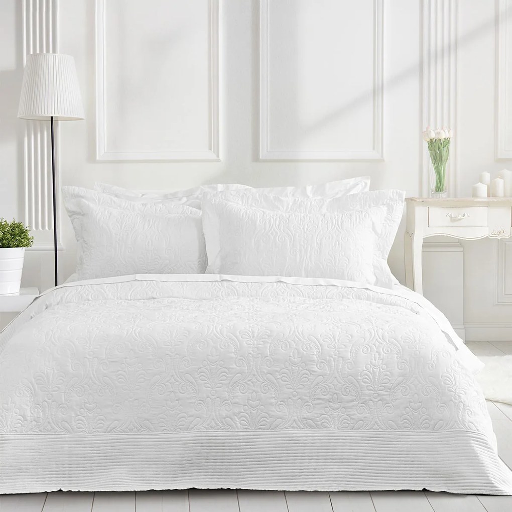 Νυφικό Κουβερλί King Size (Σετ 240x260) Nima Harmony White