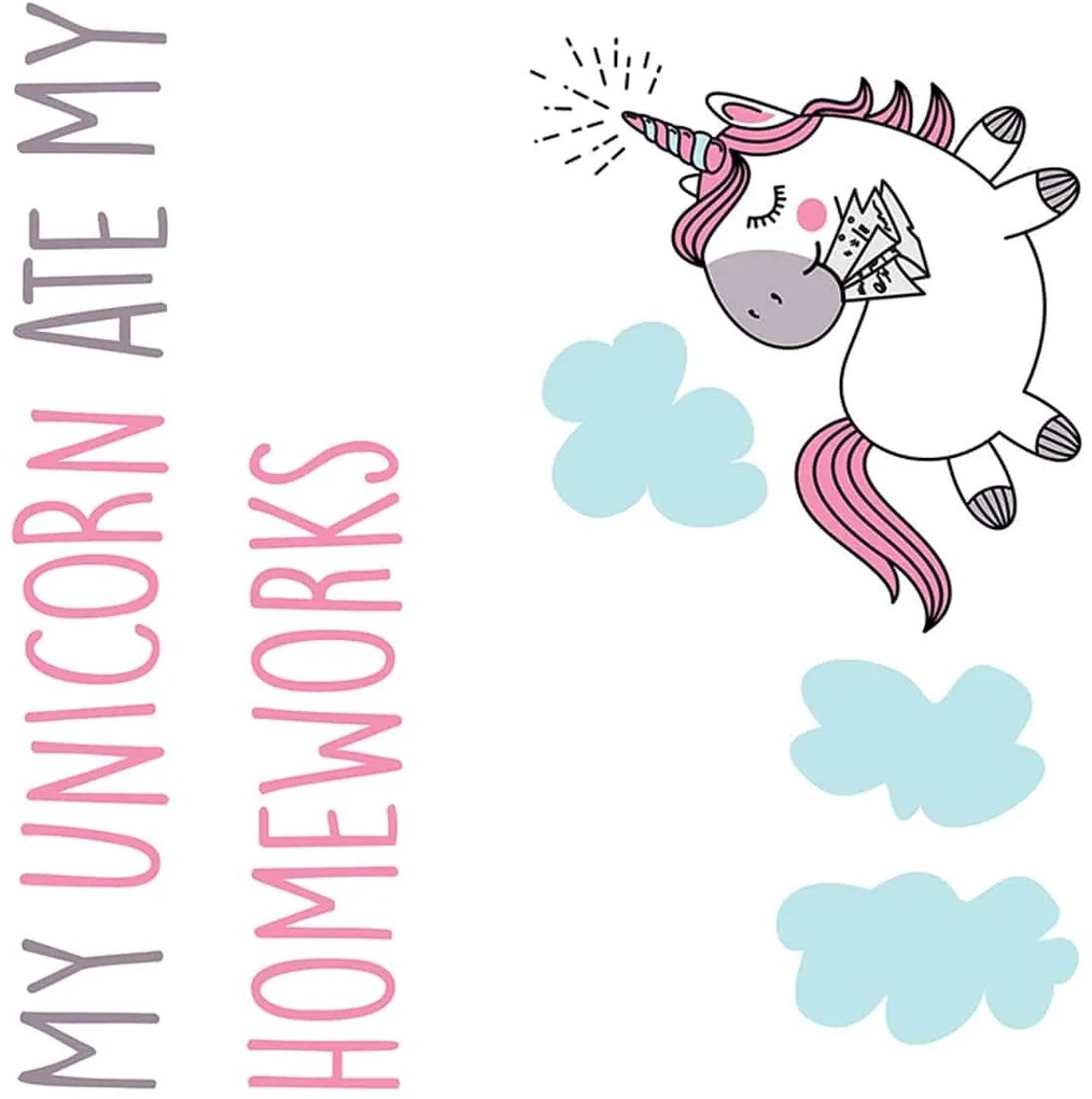 Διακοσμητικά αυτοκόλλητα τοίχου My Unicorn ML