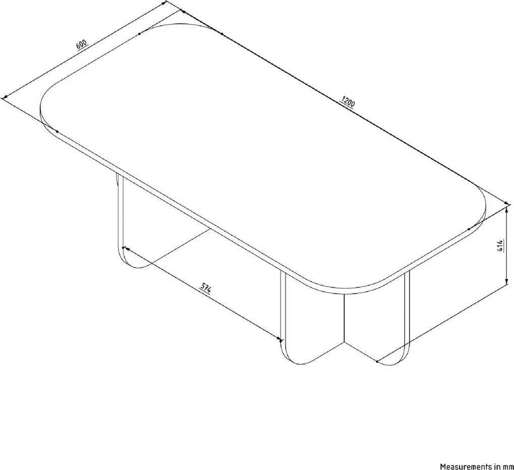 Coffee Table Becaj - Walnut Walnut