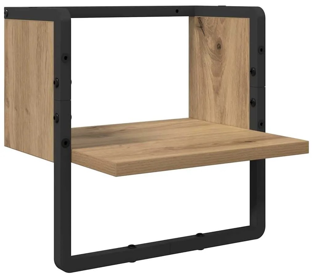 vidaXL Σετ ραφιών τοίχου με ράφι 4 pcs Artisan Oak 65 x 25 x 30 cm