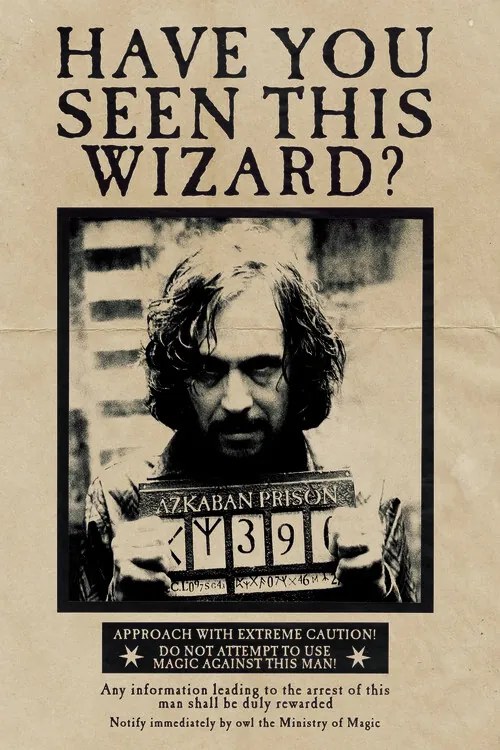 Εικονογράφηση Harry Potter - Wanted Sirius Black