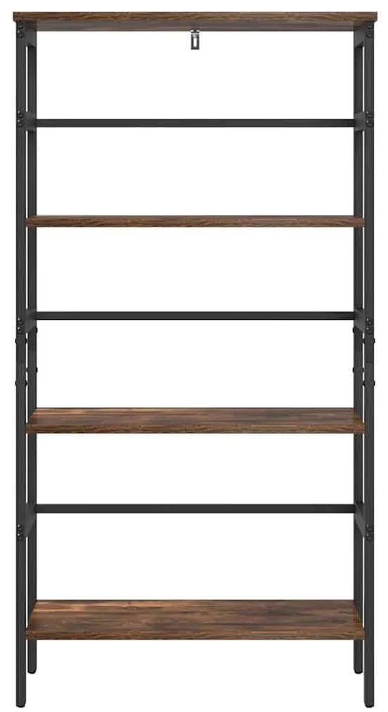 vidaXL Ράφι Βιβλίων Καπνιστό Δρύς 60 x 29,5 x 115 εκ