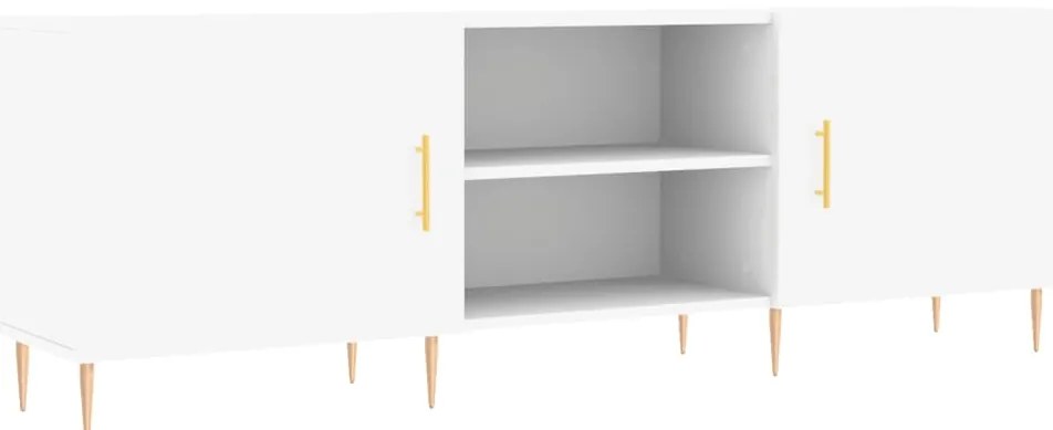 vidaXL Έπιπλο Τηλεόρασης Λευκό 150x30x50 εκ. από Επεξεργασμένο Ξύλο
