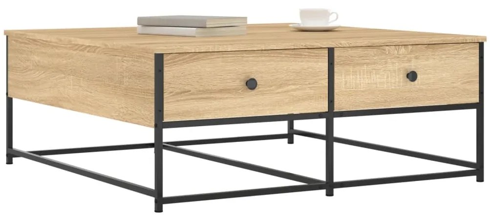 vidaXL Τραπεζάκι Σαλονιού Sonoma Δρυς 100 x 99 x 40 εκ. Επεξεργ. Ξύλο