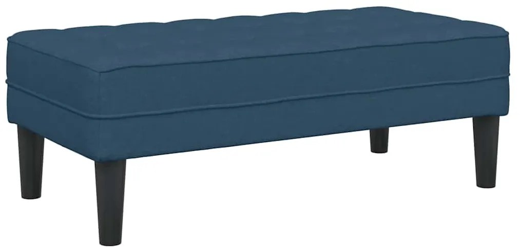 vidaXL παγκάκι με μαξιλάρι Μπλε 113 x 57 x 39 εκ. ύφασμα