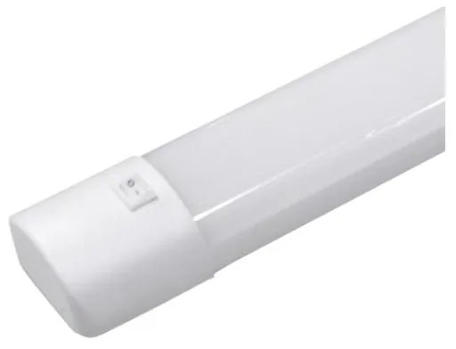 Adeleq LED Φωτιστικό Κουζίνας - Λουτρού PC Με Διακόπτη 60cm 18W ΙΡ44 4000K Λευκό 3-9184011