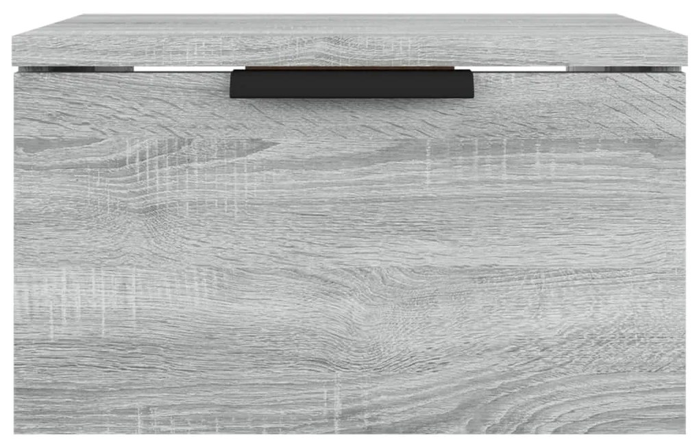 vidaXL Κομοδίνα Επιτοίχια 2 τεμ. Γκρι Sonoma 34x30x20 εκ.