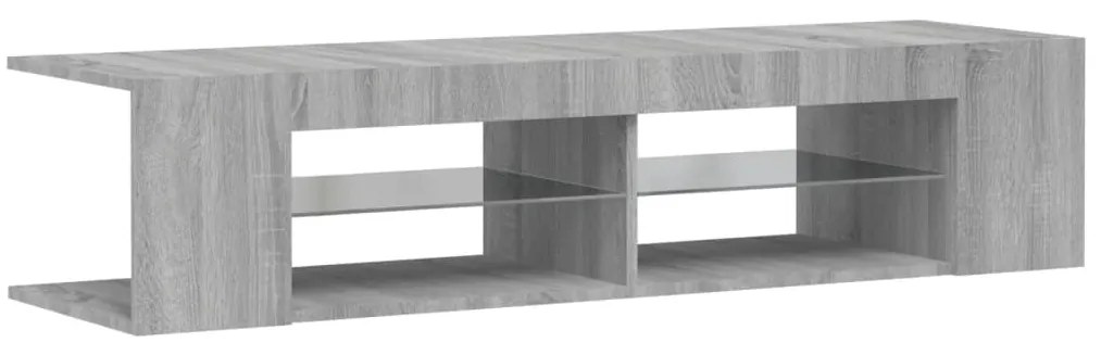 vidaXL Έπιπλο Τηλεόρασης με LED Γκρι Sonoma 135x39x30 εκ.