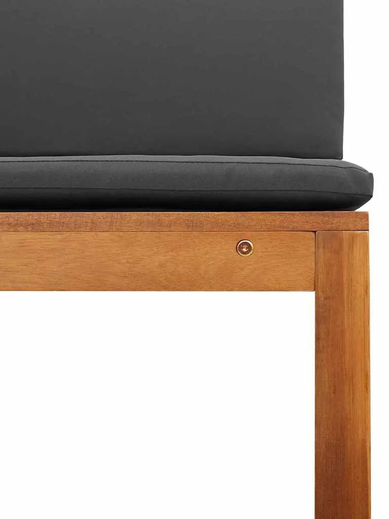 vidaXL Καρέκλα Κήπου 2 pcs Καφέ 50 x 50 x 91 εκ. Μασίφ ξύλο ακακίας