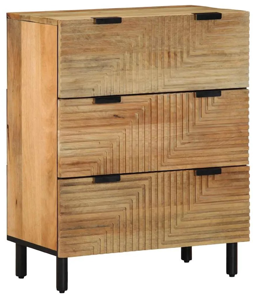 vidaXL Sideboards 2 τεμάχια καφέ 60x33x75 cm μασίφ ξύλο Mango