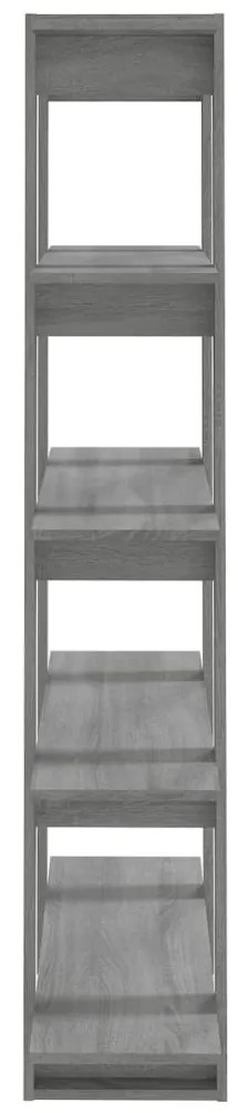 vidaXL Βιβλιοθήκη/Διαχωριστικό Χώρου Γκρι Sonoma 100 x 30 x 160 εκ.