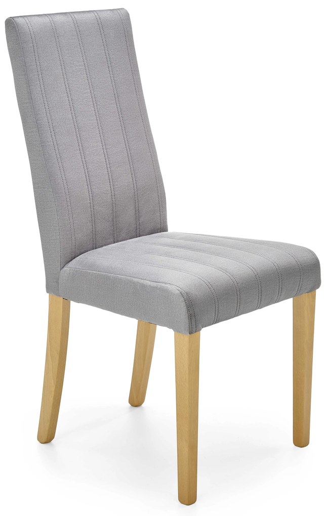 DIEGO 3 chair, color: quilted velvet Stripes - MONOLITH 85 DIOMMI V-PL-N-DIEGO_3-D.MIODOWY-MONOLITH85 DIOMMI-60-22530