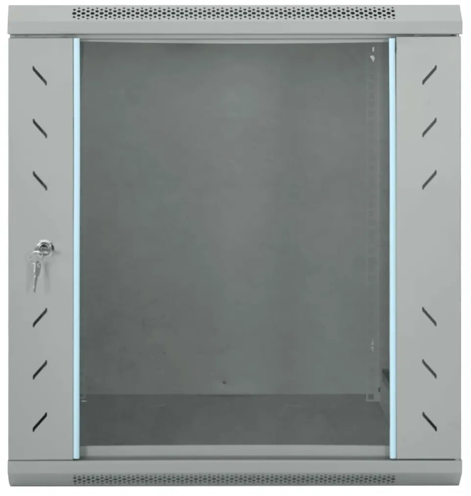 vidaXL Ντουλάπα δικτύου με αποθήκευση Γκρι 60 x 60 x 65 εκ Ατσάλι
