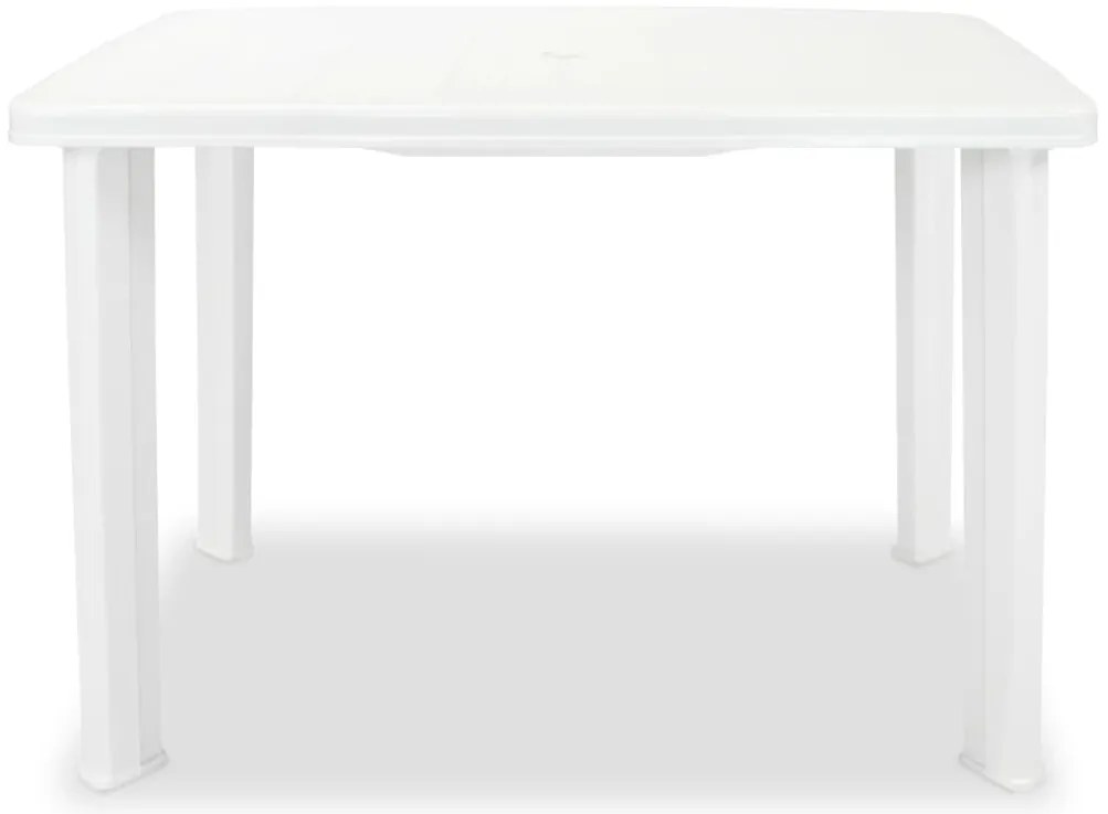 vidaXL Τραπέζι Κήπου Λευκό 101 x 68 x 72 εκ. Πλαστικό
